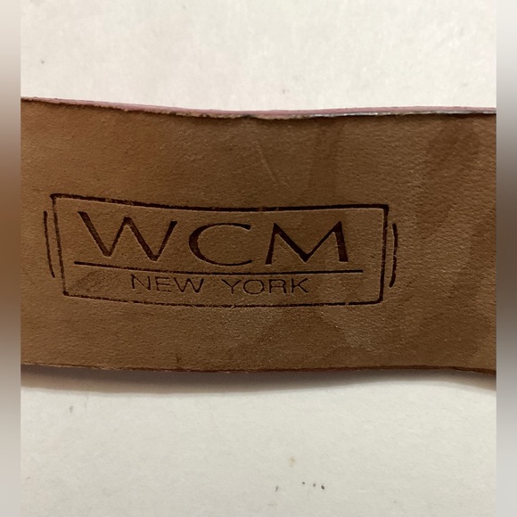 WCM pink leather belt for women. size - L. Used. good condition. main image 4